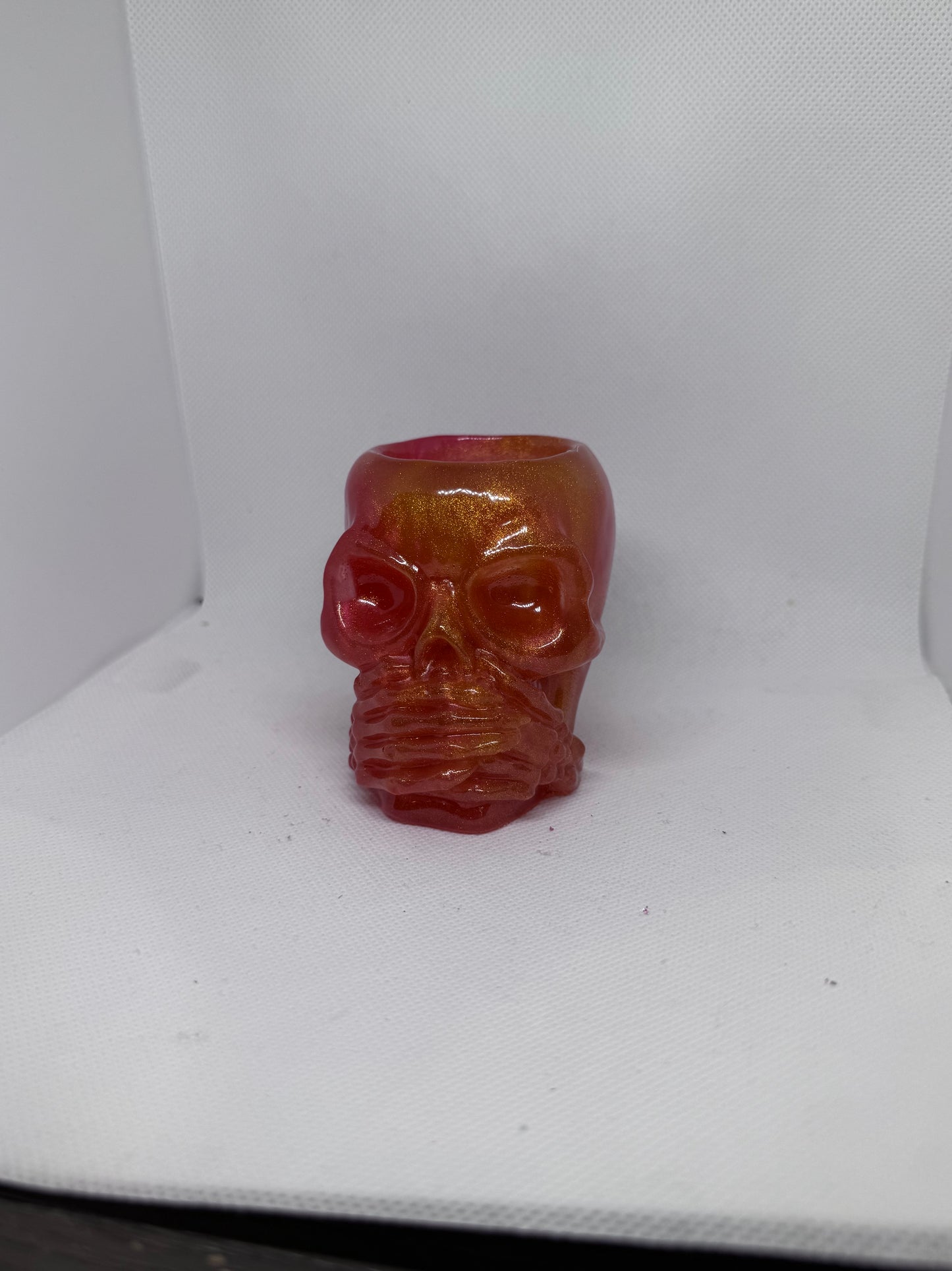 Skull candle holders