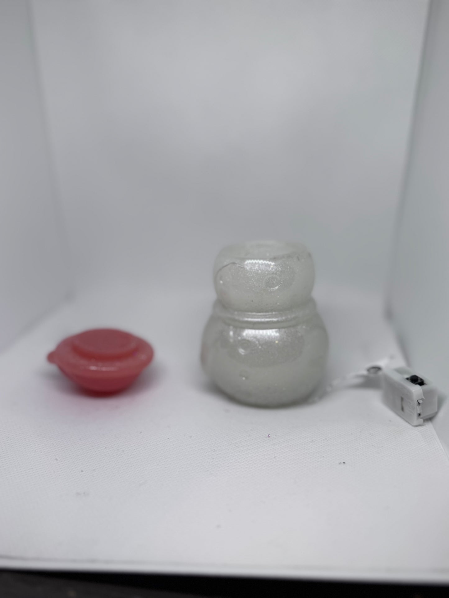 Light Up Snowman Container