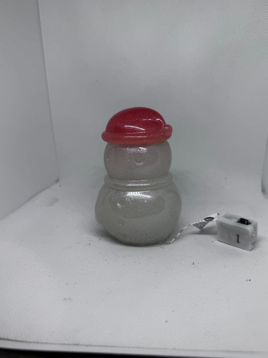 Light Up Snowman Container