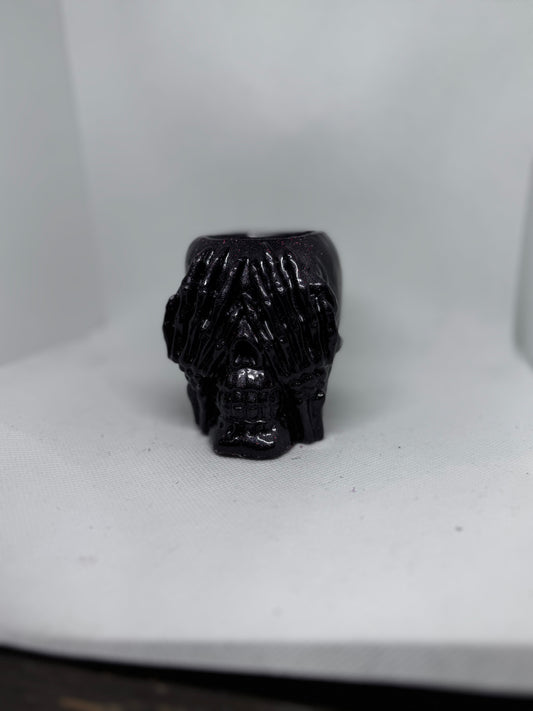 Skull candle holders